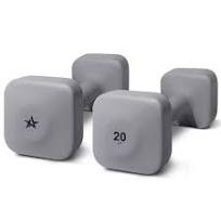Yes4All Neoprene Square Dumbbell Set 2-20lb Anti-Slip Hand Weights Home Gym