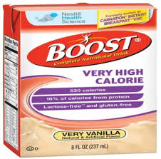 Boost Vhc Very High Calorie Complete Nutritional Drink Very Vanilla 8 Oz Case Of 27 Walmart Com
