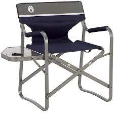 A weight limit on a camping chair is important for the safety of those seated in it. Coleman Clmn Aluminum Deck Chair W Side Table Walmart Com Walmart Com