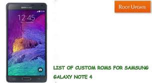 1 marshmallow (all versions).this guide will help you to safely root & install twrp recovery on samsung galaxy note 4 running android 6.0.1 . Galaxy Note 4 Best Custom Roms All Variants Root Update