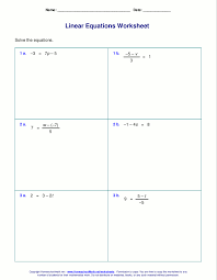 Practice 8th grade math on ixl! Free Worksheets For Linear Equations Grades 6 9 Pre Algebra Algebra 1