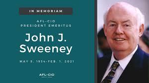 John J. Sweeney, 1934-2021