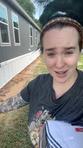 Skirting and gutters ✔️ but now we need some type of landscaping in the  front because it's looking a hot mess.