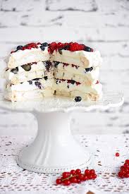 Tort Bezowy Z Owocami I Bita Smietana Przepis Recipe Pavlova Dessert Cake Recipes Pavlova Cake