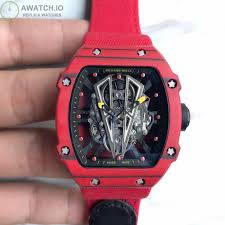 Richard mille rafael nadal watches the center of media. Richard Mille Rm27 03 Rafael Nadal Kl Red Forged Carbon Black Skeleton Dial Perfect Replica Watches