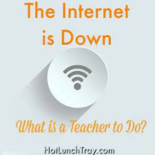 The whole world also sends internet users from year to year since entering. The Internet Is Down Hot Lunch Tray