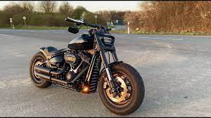 Harley Davidson Fat Bob 114 2020 Custom Bike Ride With Dr Jekill And Mr Hyde Exhaust 4k Youtube
