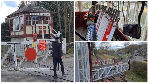 Exploring a charming signal box and level crossing at heritage railway - YouTube