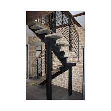 Trouvez votre escalier quart tournant bas en bois idéal avec l'escalier sur mesure woodup ! Escalier 2 Quart Tournant Limon Central En Metal Fabricant Escalier
