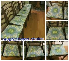 Round the edges by spraying the edges with glue and folding them over to stick to the seat base. Reupholstering Dining Room Chairs Gypsy Soul