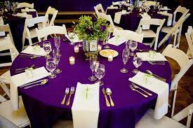 Centerpiece 1 Wedding Tablecloths Purple Tablecloth Wedding Table