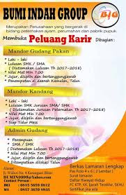 Daftar isi hide 21 daftar perusahaan bumn yang buka lowongan kerja 2021 4. Lowongan Kerja Di Bumi Indah Group Info Blitar