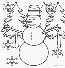 Muñeco De Nieve Para Colorear Navidad