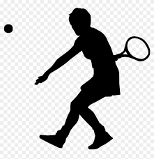 Ping pong paddle and ball: Sport Clipart Recreation Center Tennis Black And White Png Download 5908048 Pikpng