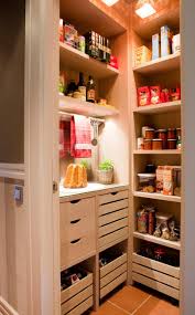 気の利いた追加エリア キッチン脇の小さなパントリー インテリア 収納 小さなパントリー キッチンデザイン