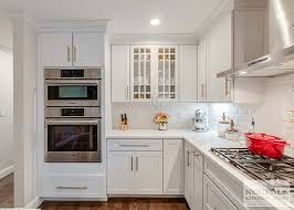 White Shaker Kitchen With Gold Accents Goffstown Nh Norfolk Kitchen Bath