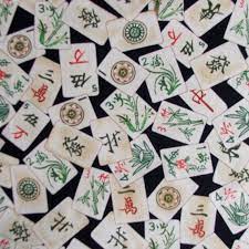 Chef Apron Mah Jongg Tiles On Red Etsy Cross Stitch Embroidery Fabric Patterns Colorful Backgrounds