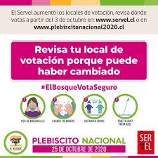 La votación más cercana es la del 11 de abril del 2021 donde se escogerán a los representantes de la ciudadanía que escribirán la nueva constitución para realizar la modificación, q uienes lo deseen deberán acceder a servel con su clave única. Facebook