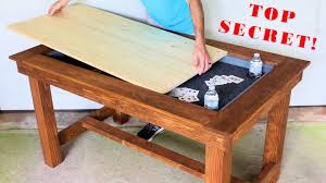 Are you about starting a board game cafe? How To Build A Secret Gaming Dining Table Youtube