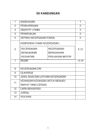Dalam bahagian kesihatan, semua calon akan diuji Full Of Kecergasan Fizikal