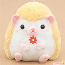 Big Light Cream Yellow Hedgehog Harin The Hedeghog Plush Toy Japan Plush Toy Plush Stuffed Animals Cute Toys
