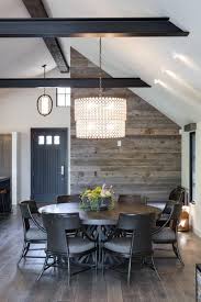 Hgtv Com Loves How Black Painted Beams Both Contrast The Home S Cool White Walls And Acce In 2020 Vaulted Ceiling Beams Ceiling Beams Living Room Exposed Beams Ceiling