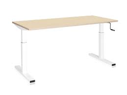 Ein manuell höhenverstellbarer schreibtisch ist die ergonomische lösung bei der einrichtung ihres büroarbeitsplatzes. Hohenverstellbarer Schreibtisch Kurbel Emodel Jourtym Buromobel