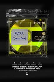 Mini Disc Photoshop Mockup Great For Creating Artistic Bold Promotional Designs Transparent Design Ensur In 2020 Promotional Design Cover Art Design Photoshop Design