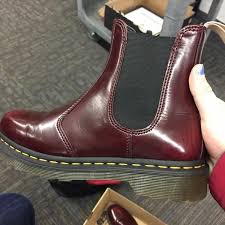 Featuring side zip for easy on and off and back pull tab. Dr Martens Shoes Doc Martens 2976 Vegan Cherry Red Chelsea Boot Color Red Size 8 Docmartensoutfits Red Chelsea Boots Chelsea Boots Boots