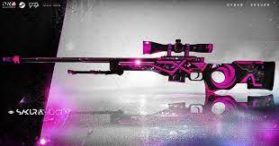 Obra De Arte Da Steam 17 Awp Cyber Sakura Criado Game Wallpaper Iphone Guns Wallpaper Android Phone Wallpaper
