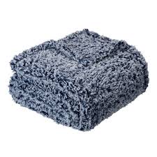 Mainstays Extra Plush Lightweight Sherpa Throw Blanket 50 X 60 Navy Walmart Com Walmart Com