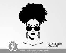 Free Free 236 Black Woman Face Silhouette Afro Woman Svg Free SVG PNG EPS DXF File
