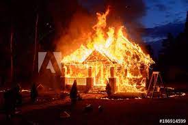 the house is on fire in 2021 fire photography house fire building on fire