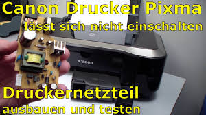 12x tinte für canon pixma ip4850 ip4950 ix6550 mg5150.this is how to do it use xp. Canon Pixma Printer Out Of Order Power Supply Testing Youtube