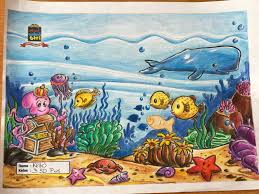 Apabila warannya solid, maka cukup dengan menambahkan bayangan dan titik cahaya. Contoh Gambar Mewarnai Gambar Di Bawah Laut Kataucap