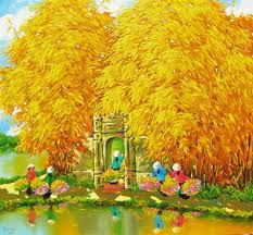 Autumn Pond By Vietnamese Artist Duong Ngoc Son Vietnam Art Art South Asian Art