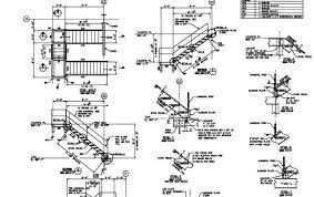 Metal Detailing Solutions Steel Shop Drawings Examples Stair Detail Steel Stairs Steel