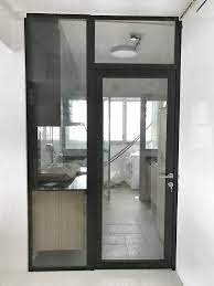The next element to consider is one of the most crucial part to get right, if you want to cut down on installation work. Room Glass Partition Kitchen Fixed Glass Panels Plus Swing Door With Wellmax Metal Works Sheythl