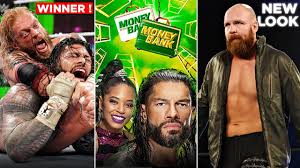 The updated card for the show stands as follows: Roman Reigns Vs Edge Money Inthe Bank 2021 Winner Jon Moxley Bald Look Wwe Mitb 2021 Highlights Win Big Sports