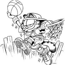 8 Terrific Coloriage De Basket Gallery Coloriage Coloriage Garfield Image Coloriage