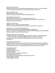 Ya allah, bukakanlah ke atas kami hikmatmu dan limpahilah ke atas kami khazanah rahmatmu, wahai tuhan yang maha pemurah lagi maha penyayang. Doa Doa Harian Docx