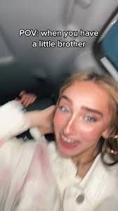 Playful Moments with My Little Brother in the Car