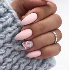 60 Cute Winter Nails Designs To Inspire Your Winter Mood Almond Nails Designs Nail Designs Spring Short Almond Nails