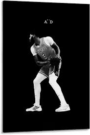 Anthony Davis AD Poster Basketball Picture Wall Decor Canvas Art Print for  Offices Living Room Dorms Homes