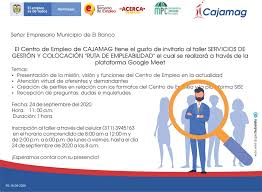 Descubre nuevos empleos para esta búsqueda. Centro De Empleo Taller Servicios De Gestion Y Colocacion Ruta De Empleabilidad Cajamag