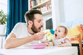 Lift him out of the bath, and straight onto a dry towel. Feeding Your Baby 6 12 Months Unicef Parenting