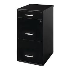 Bisley pedestal two drawer filing cabinet wheels metal under desk mobile white 2. Space Solutions 18 Deep 3 Drawer Metal File Cabinet With Pencil Drawer Black Walmart Com Walmart Com