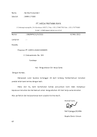 Contoh Surat Pemutusan Kontrak Kerjasama Antar Perusahaan Bagi Contoh Surat
