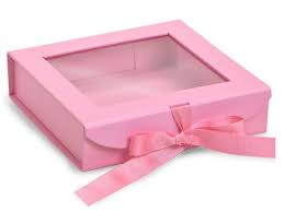 Maybe you would like to learn more about one of these? 6x6x1 5 8 Pretty Pink Folding Box Ribbon Closures And Window Lid Diy Gift Box Scrapbook Box Paper Gift Box