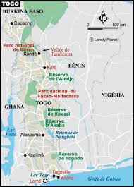 Carte Togo Plan Des Sites Incontournables Lonely Planet